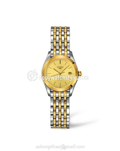 Longines La Grande Classique Automatic 25 Stainless Steel / Yellow Gold PVD / Champagne L4.398.3.32.7