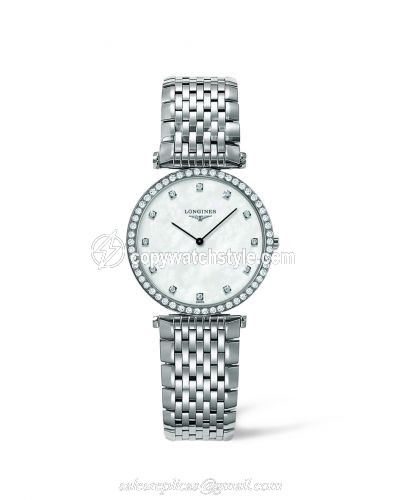 Longines La Grande Classique Quartz 29 Diamond Bezel L4.513.0.87.6 Longines La Grande Classique Quartz 29 Diamond Bezel L4.513.0.87.6