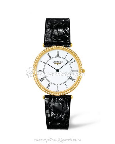 Longines La Grande Classique 33 Quartz Gold Diamond L4.691.7.11.0
