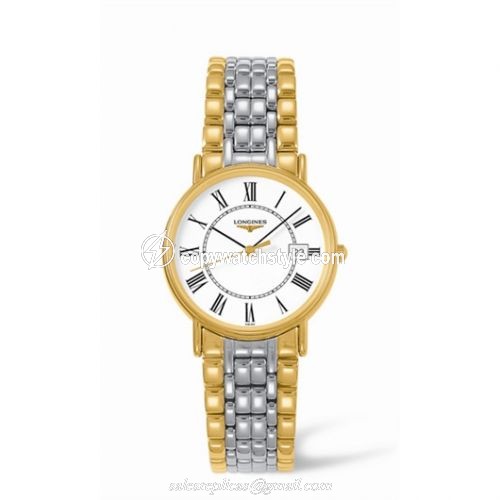 Longines Presence 33 Quartz Yellow Roman Bracelet L4.720.2.11.7