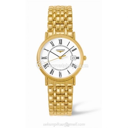 Longines Presence 33 Quartz Yellow Roman L4.720.2.11.8 Longines Presence 33 Quartz Yellow Roman L4.720.2.11.8