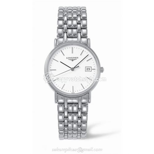 Longines Presence 33 Quartz Stainless Steel Bracelet L4.720.4.12.6 Longines Presence 33 Quartz Stainless Steel Bracelet L4.720.4.12.6