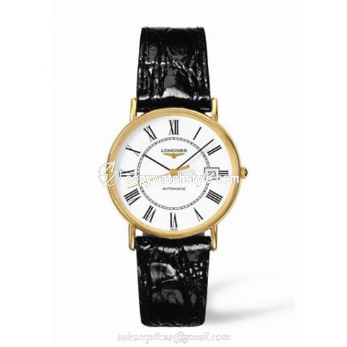 Longines Presence 34.5 Automatic Yellow Roman L4.721.2.11.2 Longines Presence 34.5 Automatic Yellow Roman L4.721.2.11.2
