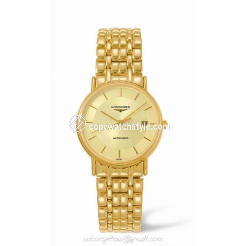 Longines Presence 34.5 Automatic Yellow Stick Yellow Bracelet L4.721.2.42.8 Longines Presence 34.5 Automatic Yellow Stick Yellow Bracelet L4.721.2.42.8