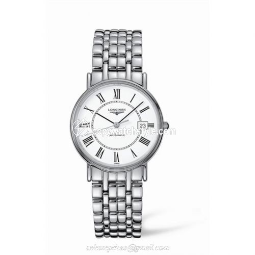Longines Presence 34.5 Automatic Stainless Steel Roman Bracelet L4.721.4.11.6 Longines Presence 34.5 Automatic Stainless Steel Roman Bracelet L4.721.4.11.6