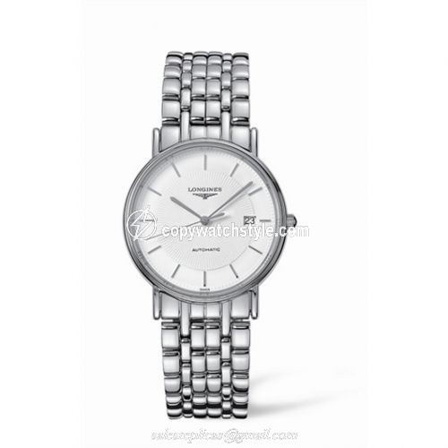 Longines Presence 34.5 Automatic Stainless Steel Stick Bracelet L4.721.4.18.6 Longines Presence 34.5 Automatic Stainless Steel Stick Bracelet L4.721.4.18.6