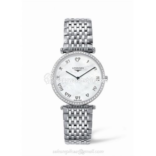 Longines La Grande Classique 33 Quartz Diamond Bezel L4.741.0.09.6
