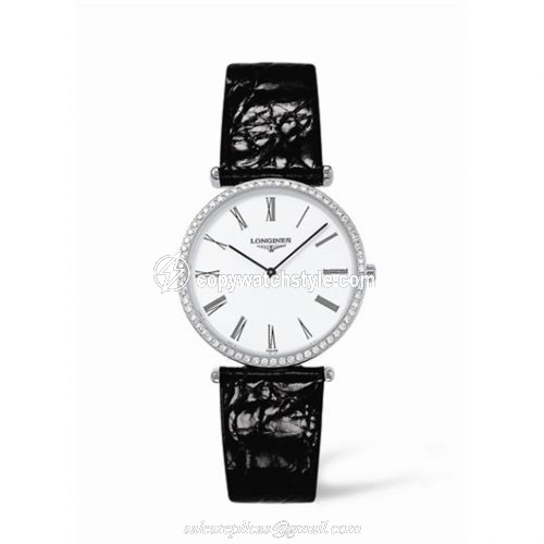 Longines La Grande Classique 33 Quartz Diamond Bezel Roman L4.741.0.11.2 Longines La Grande Classique 33 Quartz Diamond Bezel Roman L4.741.0.11.2