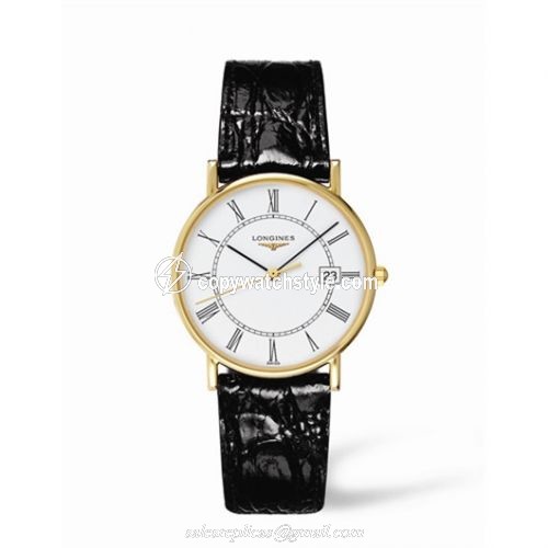 Longines Presence 33.5 Quartz Gold L4.743.6.11.2 Longines Presence 33.5 Quartz Gold L4.743.6.11.2