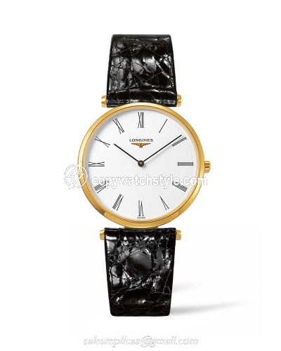 Longines La Grandes Classique Quartz 36 PVD / White Roman / Strap L4.755.2.11.2 Longines La Grandes Classique Quartz 36 PVD / White Roman / Strap L4.755.2.11.2