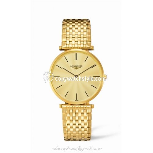 Longines La Grande Classique Quartz 37 Yellow L4.766.2.42.8 Longines La Grande Classique Quartz 37 Yellow L4.766.2.42.8