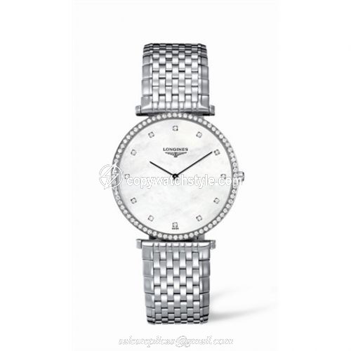 Longines La Grande Classique 37 Quartz Diamond Bezel MOP L4.770.0.80.6 Longines La Grande Classique 37 Quartz Diamond Bezel MOP L4.770.0.80.6