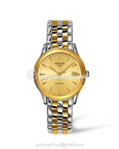 Longines Flagship 35.6 Automatic Two Tone Champagne L4.774.3.32.7 Longines Flagship 35.6 Automatic Two Tone Champagne L4.774.3.32.7
