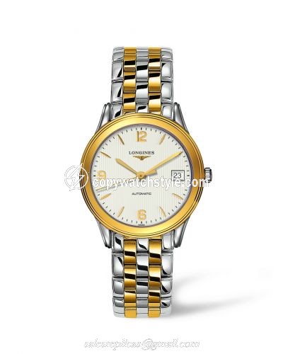 Longines Flagship 35.6 Automatic Two Tone Cream L4.774.3.76.7 Longines Flagship 35.6 Automatic Two Tone Cream L4.774.3.76.7