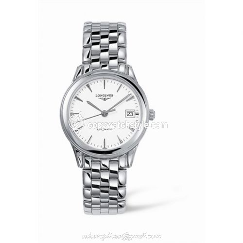 Longines Flagship 35.6 Automatic Stainless Steel White L4.774.4.12.6 Longines Flagship 35.6 Automatic Stainless Steel White L4.774.4.12.6