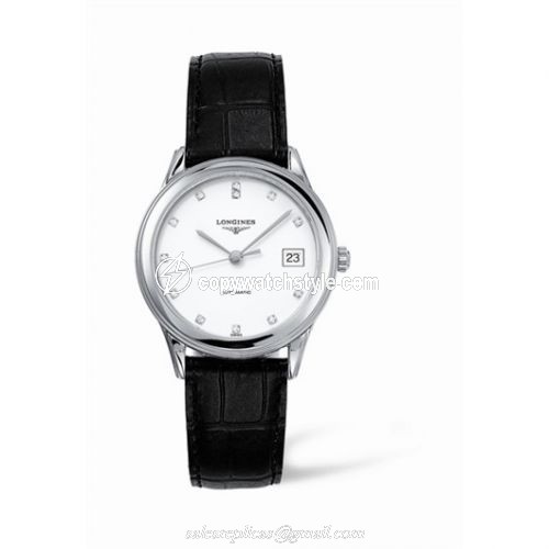 Longines Flagship 35.6 Automatic Stainless Steel White Diamond L4.774.4.27.2 Longines Flagship 35.6 Automatic Stainless Steel White Diamond L4.774.4.27.2
