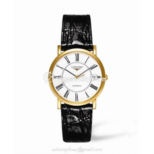 Longines Presence 34.5 Automatic Gold L4.778.6.11.2 Longines Presence 34.5 Automatic Gold L4.778.6.11.2
