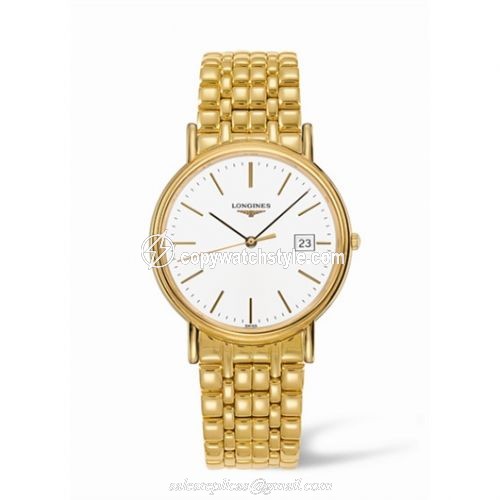 Longines Presence 38.5 Quartz Yellow Stick Bracelet L4.790.2.12.8 Longines Presence 38.5 Quartz Yellow Stick Bracelet L4.790.2.12.8