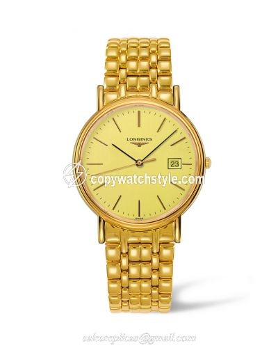 Longines Presence 38.5 Quartz Yellow Stick Yellow Bracelet L4.790.2.32.8 Longines Presence 38.5 Quartz Yellow Stick Yellow Bracelet L4.790.2.32.8