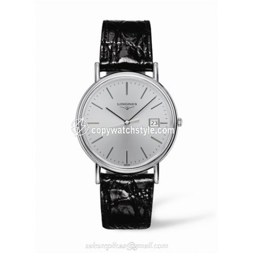 Longines Presence 38.5 Quartz Stainless Steel Grey L4.790.4.72.2 Longines Presence 38.5 Quartz Stainless Steel Grey L4.790.4.72.2