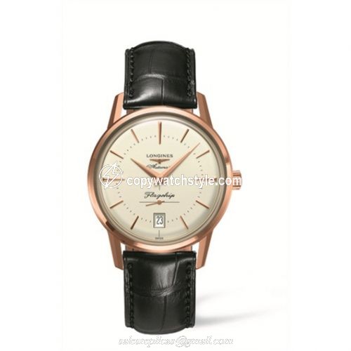 Longines Heritage Flagship Pink Gold L4.795.8.78.2 Longines Heritage Flagship Pink Gold L4.795.8.78.2