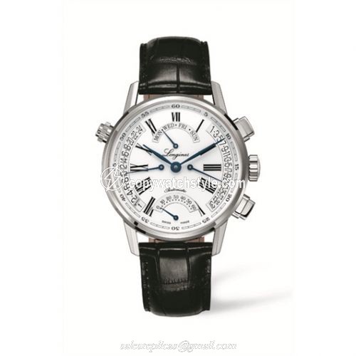 Longines Heritage Retrograde White L4.797.4.71.2 Longines Heritage Retrograde White L4.797.4.71.2