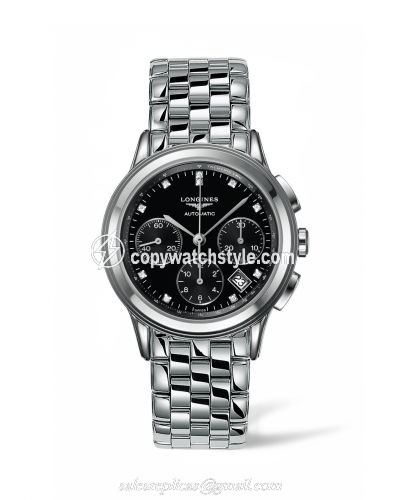 Longines Flagship Chronograph Black Diamond L4.803.4.57.6 Longines Flagship Chronograph Black Diamond L4.803.4.57.6