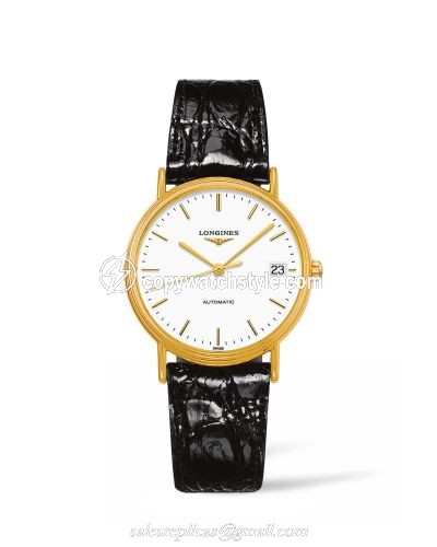 Longines Presence Automatic 34.5mm Stainless Steel / PVD Gold / White L4.821.2.12.2 Longines Presence Automatic 34.5mm Stainless Steel / PVD Gold / White L4.821.2.12.2