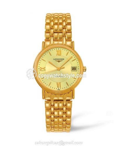 Longines Presence 34.5 Automatic Yellow L4.821.2.45.8 Longines Presence 34.5 Automatic Yellow L4.821.2.45.8
