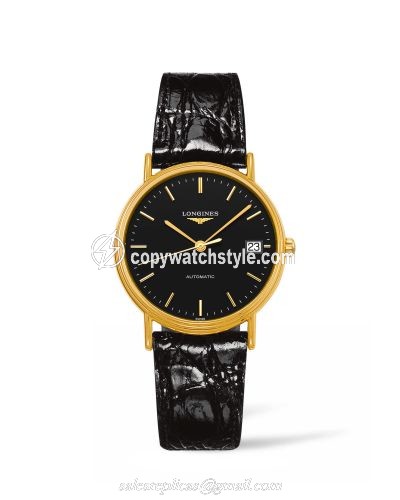 Longines Presence Automatic 34.5mm Stainless Steel / PVD Gold / Black L4.821.2.52.2 Longines Presence Automatic 34.5mm Stainless Steel / PVD Gold / Black L4.821.2.52.2