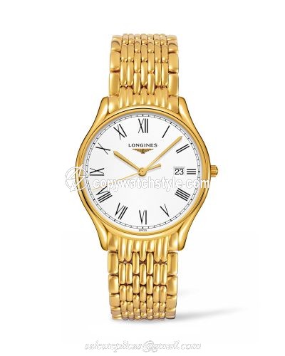 Longines Lyre Quartz 38.5mm PVD Gold / Roman / Bracelet L4.859.2.11.8 Longines Lyre Quartz 38.5mm PVD Gold / Roman / Bracelet L4.859.2.11.8