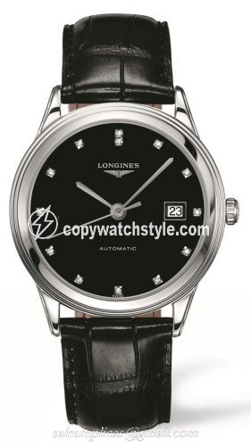 Longines Flagship 38.5 Black Diamond L4.874.4.57.2 Longines Flagship 38.5 Black Diamond L4.874.4.57.2
