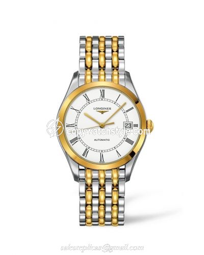 Longines La Grande Classique Automatic 36 Stainless Steel / Yellow Gold PVD / White L4.898.3.11.7 Longines La Grande Classique Automatic 36 Stainless Steel / Yellow Gold PVD / White L4.898.3.11.7
