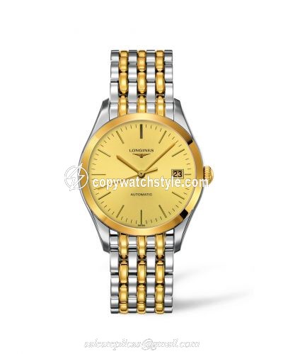 Longines La Grande Classique Automatic 36 Stainless Steel / Yellow Gold PVD / Champagne L4.898.3.32.7 Longines La Grande Classique Automatic 36 Stainless Steel / Yellow Gold PVD / Champagne L4.898.3.32.7