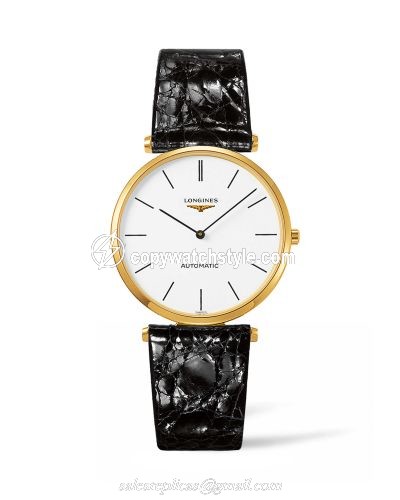 Longines La Grande Classique Automatic 36 Gold / White Stick L4.908.2.12.2