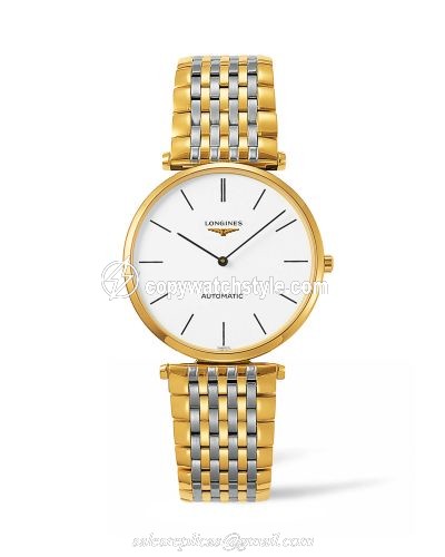 Longines La Grande Classique Automatic 36 Two Tone / White Stick L4.908.2.12.7 Longines La Grande Classique Automatic 36 Two Tone / White Stick L4.908.2.12.7