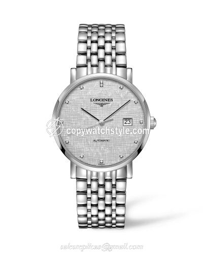 Longines Elegant Collection Automatic 39 Stainless Steel / Silver/ Bracelet L4.910.4.77.6 Longines Elegant Collection Automatic 39 Stainless Steel / Silver/ Bracelet L4.910.4.77.6