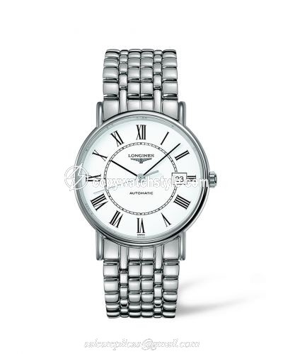 Longines Presence 38.5 Automatic Stainless Steel / White / Bracelet L4.921.4.11.6 Longines Presence 38.5 Automatic Stainless Steel / White / Bracelet L4.921.4.11.6