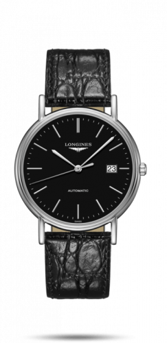 Longines Presence 38.5 Automatic Stainless Steel / Black / Strap L4.921.4.52.2 Longines Presence 38.5 Automatic Stainless Steel / Black / Strap L4.921.4.52.2