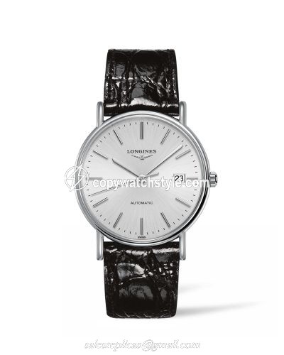 Longines Presence 38.5 Automatic Stainless Steel / Silver / Strap L4.921.4.72.2 Longines Presence 38.5 Automatic Stainless Steel / Silver / Strap L4.921.4.72.2