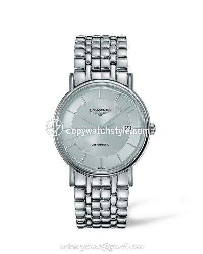 Longines Presence 38.5 Automatic Stainless Steel / Silver / Bracelet L4.921.4.78.6 Longines Presence 38.5 Automatic Stainless Steel / Silver / Bracelet L4.921.4.78.6