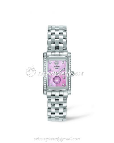 Longines DolceVita 20 Quartz Stainless Steel Diamond Pink L5.155.0.93.6 Longines DolceVita 20 Quartz Stainless Steel Diamond Pink L5.155.0.93.6