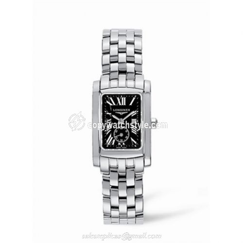 Longines DolceVita 20 Quartz Stainless Steel Black Roman L5.155.4.79.6 Longines DolceVita 20 Quartz Stainless Steel Black Roman L5.155.4.79.6