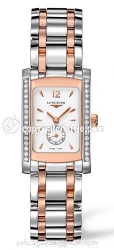 Longines DolceVita 20 Quartz Two Tone Pink Diamond L5.155.5.19.7 Longines DolceVita 20 Quartz Two Tone Pink Diamond L5.155.5.19.7