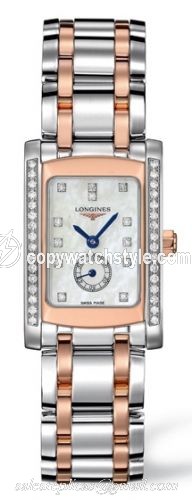 Longines DolceVita 20 Quartz Two Tone Pink Diamond L5.155.5.89.7 Longines DolceVita 20 Quartz Two Tone Pink Diamond L5.155.5.89.7