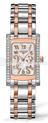 Longines DolceVita 20 Quartz Two Tone Pink Diamond L5.155.5.99.7 Longines DolceVita 20 Quartz Two Tone Pink Diamond L5.155.5.99.7