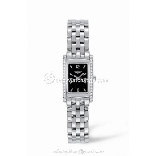 Longines DolceVita 16 Quartz Stainless Steel Diamond Black L5.158.0.76.6 Longines DolceVita 16 Quartz Stainless Steel Diamond Black L5.158.0.76.6