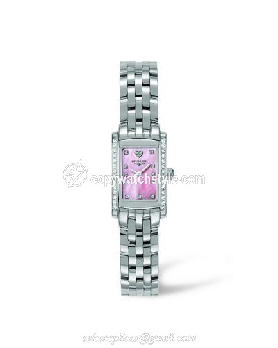 Longines DolceVita 16 Quartz Stainless Steel Diamond Pink L5.158.0.93.6 Longines DolceVita 16 Quartz Stainless Steel Diamond Pink L5.158.0.93.6