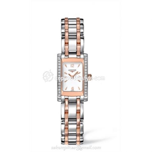 Longines DolceVita 16 Quartz Two Tone Pink L5.158.5.19.7 Longines DolceVita 16 Quartz Two Tone Pink L5.158.5.19.7