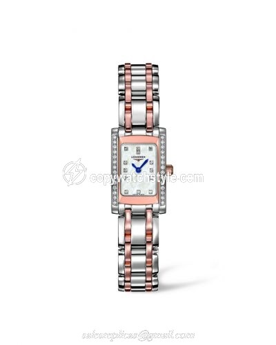 Longines DolceVita 16 Quartz Two Tone Pink Diamond L5.158.5.89.7 Longines DolceVita 16 Quartz Two Tone Pink Diamond L5.158.5.89.7